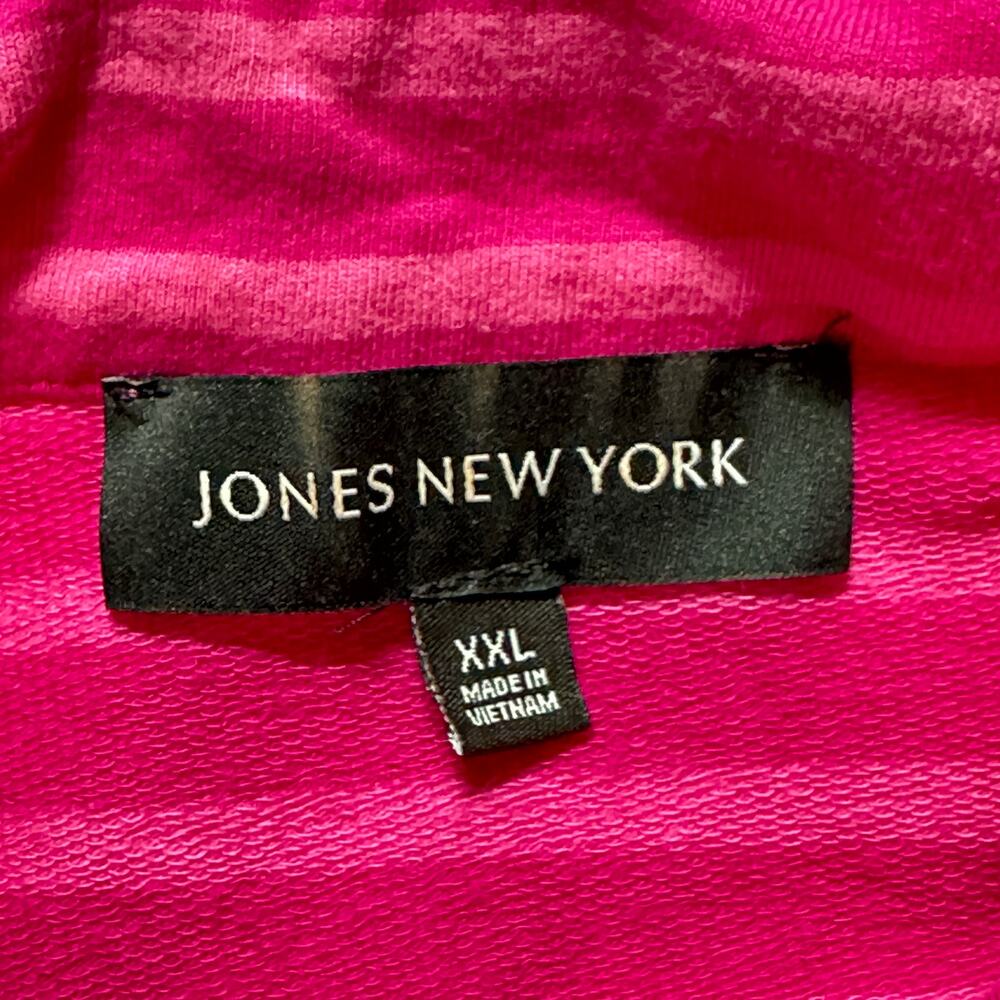 Jones New York Pink Striped Jacket - Picture 3 of 8